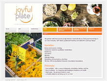 Tablet Screenshot of joyfulplate.com